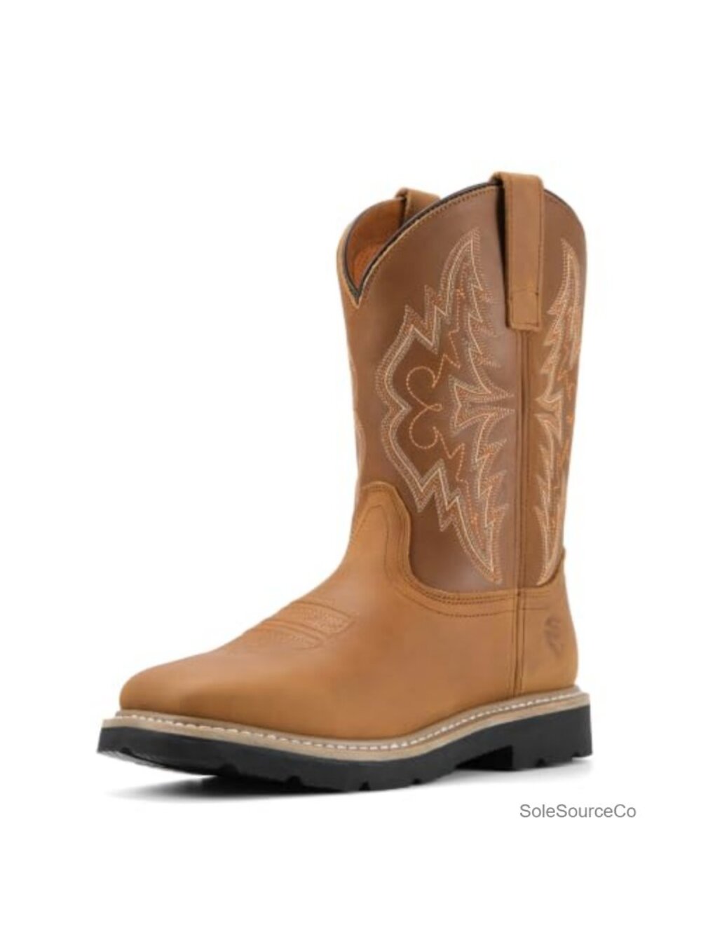 SUREWAY Men's Waterproof Leather Steel Toe Western Work Boots